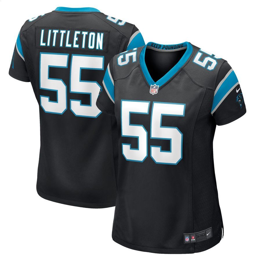 Cory Littleton Carolina Panthers Black Football Jersey 4 Cory Littleton Carolina Panthers Black Football Jersey word2