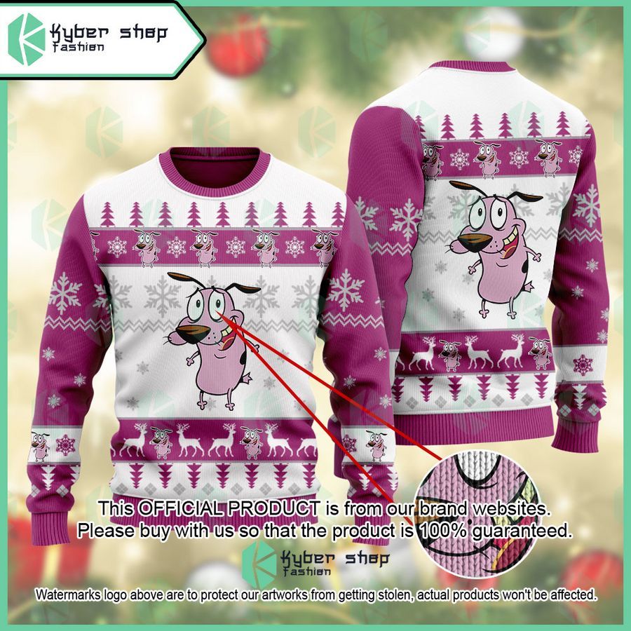 Courage the Cowardly Dog Courage Christmas Sweater