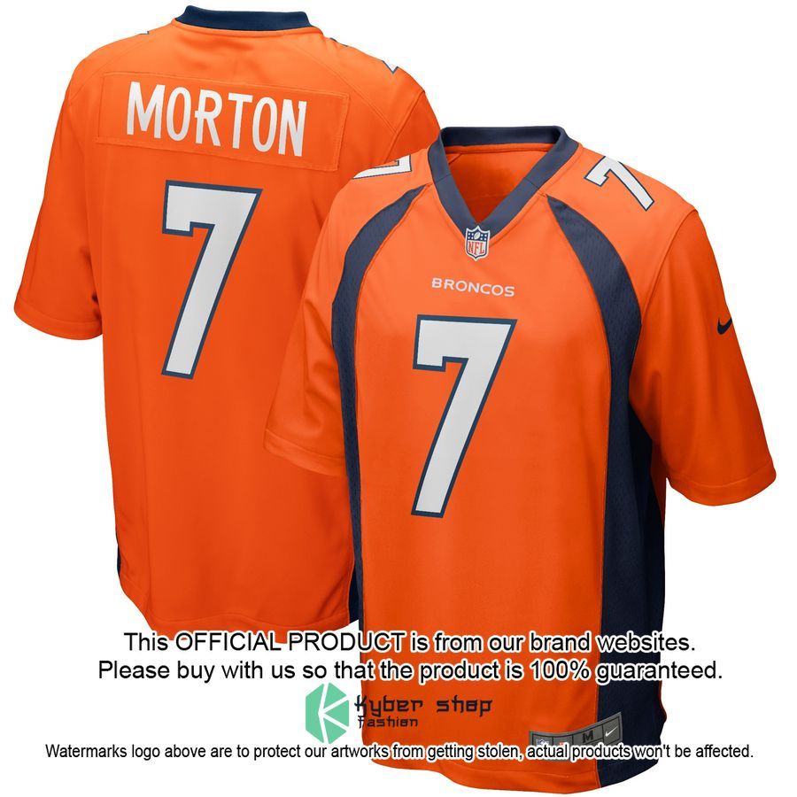 Craig Morton Denver Broncos Football Retired Orange Football Jersey 4 Craig Morton Denver Broncos Football Retired Orange Football Jersey word2