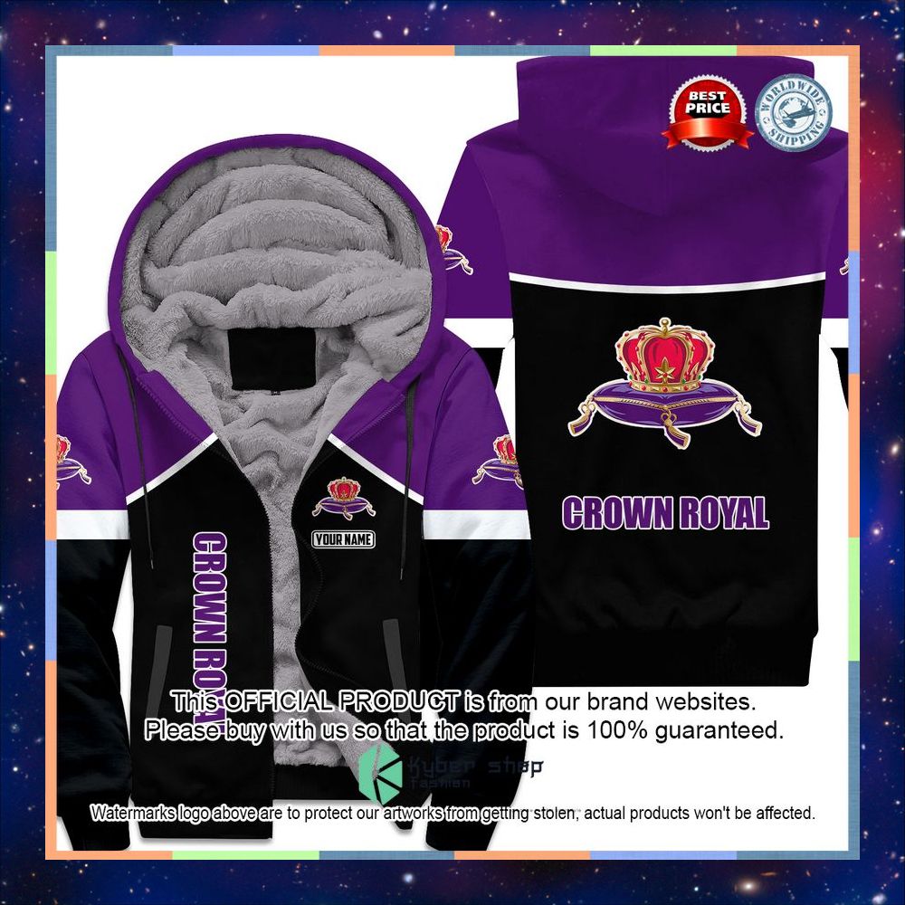 Crown Royal Custom Fleece Hoodie 3 Crown Royal Custom Fleece Hoodie word1