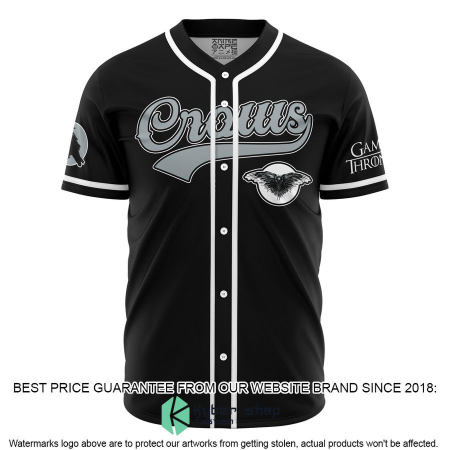 Crows Snow Game Of Thrones Baseball Jersey