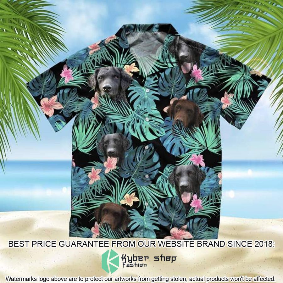 Curly Coated Retriever Summer Leaves Hawaiian Shirt