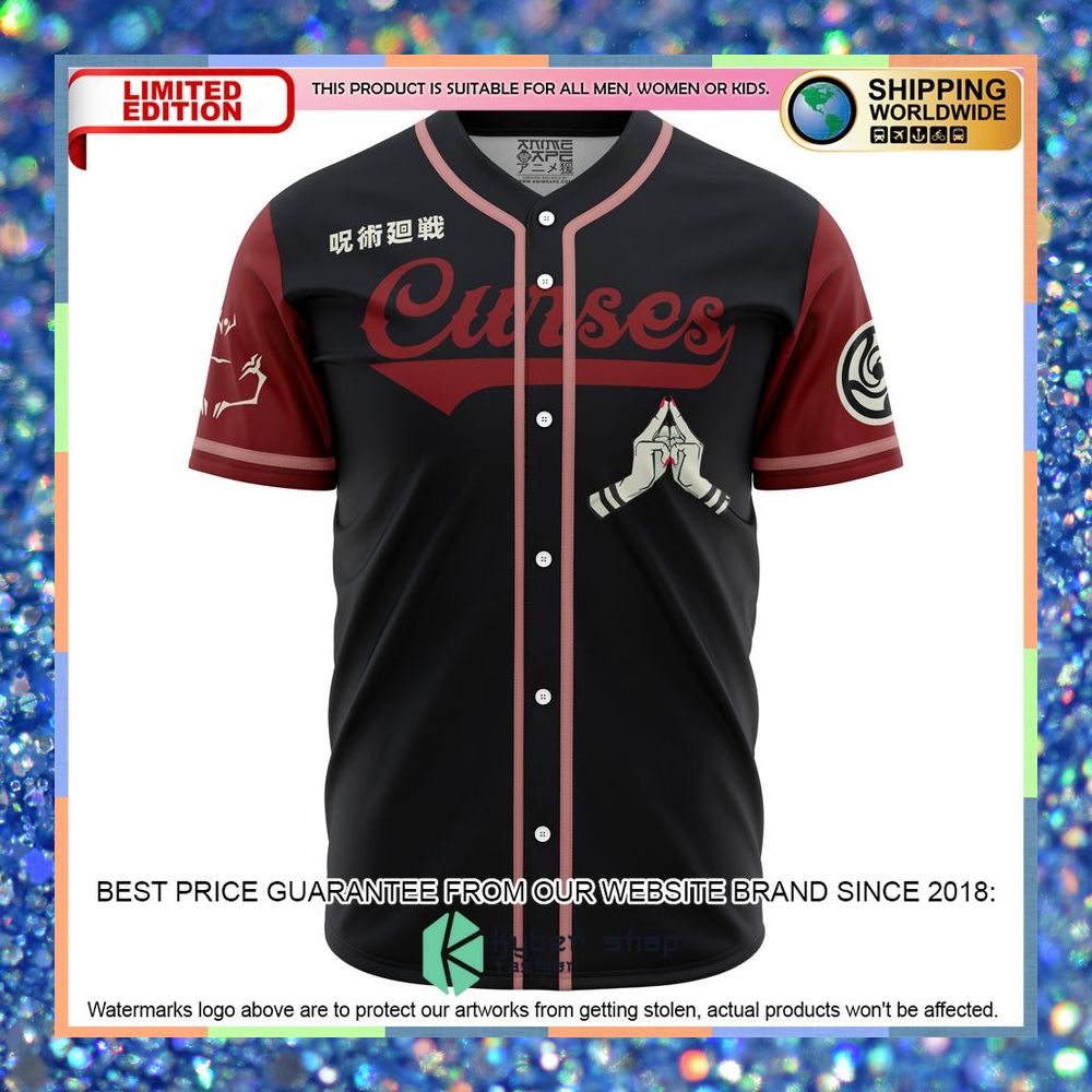 Curses Sukuna Jujutsu Kaisen Baseball Jersey 5 Curses Sukuna Jujutsu Kaisen Baseball Jersey word3