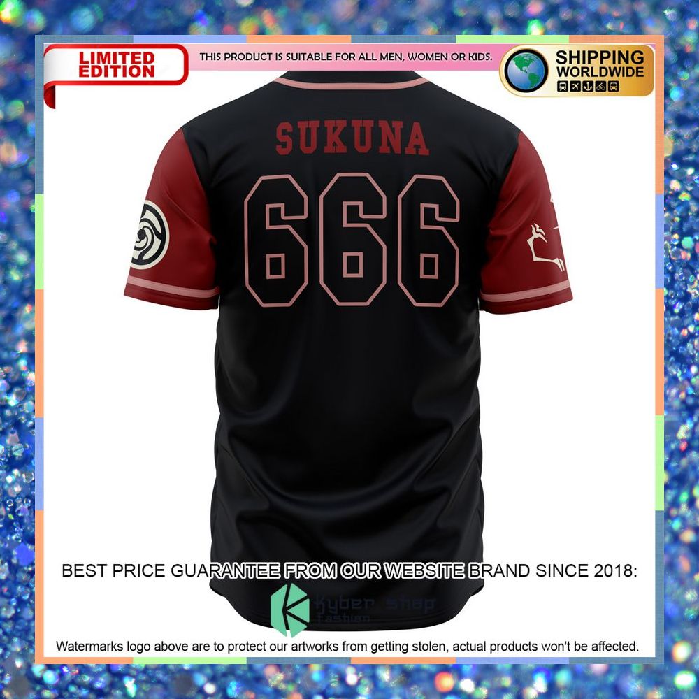 Curses Sukuna Jujutsu Kaisen Baseball Jersey 6 Curses Sukuna Jujutsu Kaisen Baseball Jersey word3