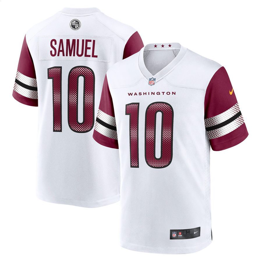 Curtis Samuel Washington Commanders Away White Football Jersey