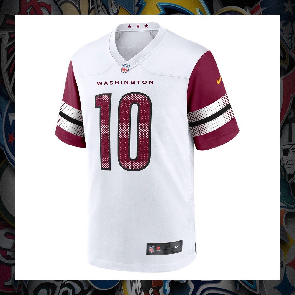 Curtis Samuel Washington Commanders Away White Football Jersey 6 Curtis Samuel Washington Commanders Away White Football Jersey word2