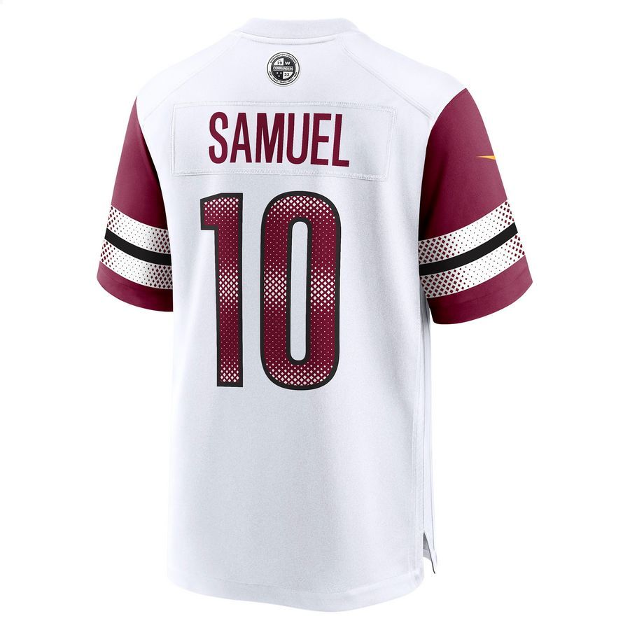 Curtis Samuel Washington Commanders Away White Football Jersey 3 Curtis Samuel Washington Commanders Away White Football Jersey word2
