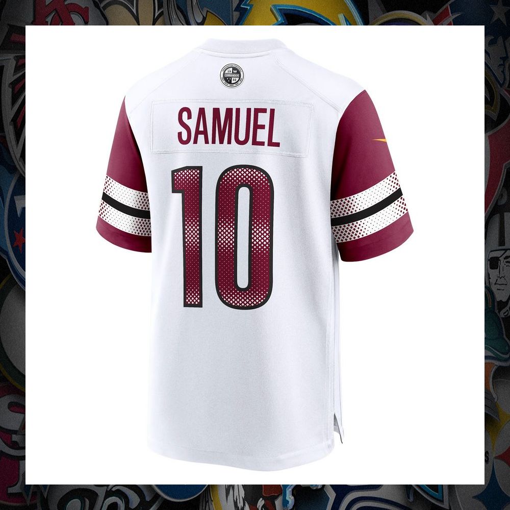 Curtis Samuel Washington Commanders Away White Football Jersey 7 Curtis Samuel Washington Commanders Away White Football Jersey word2