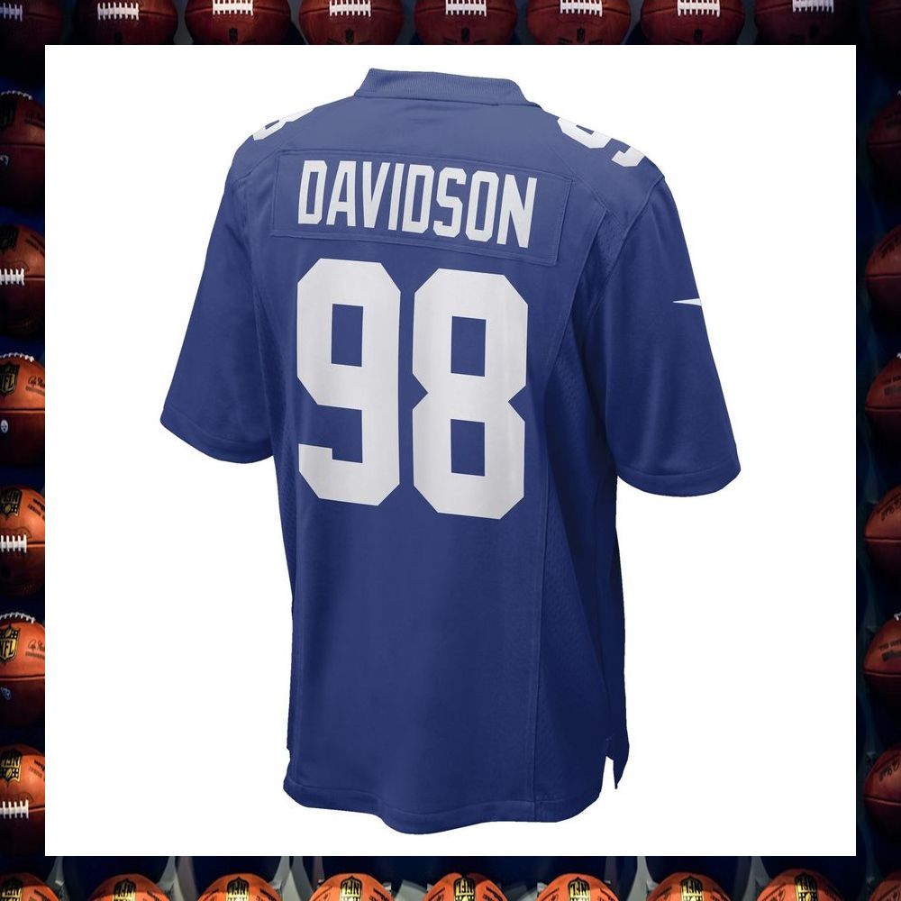 D.J. Davidson New York Giants Royal Football Jersey 3 D.J. Davidson New York Giants Royal Football Jersey word1
