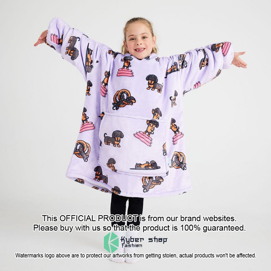 Dachshund Kids Oodie Blanket Hoodie