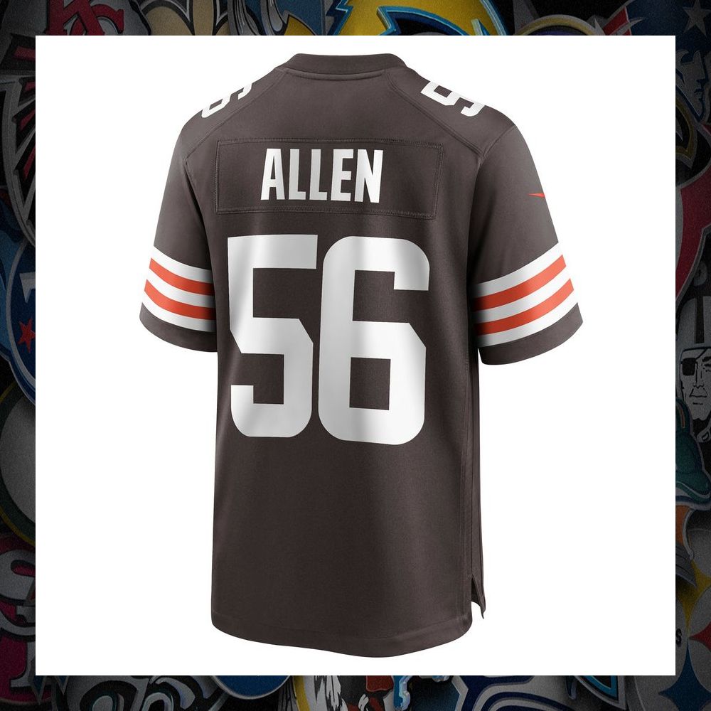 Dakota Allen Cleveland Browns Brown Football Jersey 7 Dakota Allen Cleveland Browns Brown Football Jersey word1