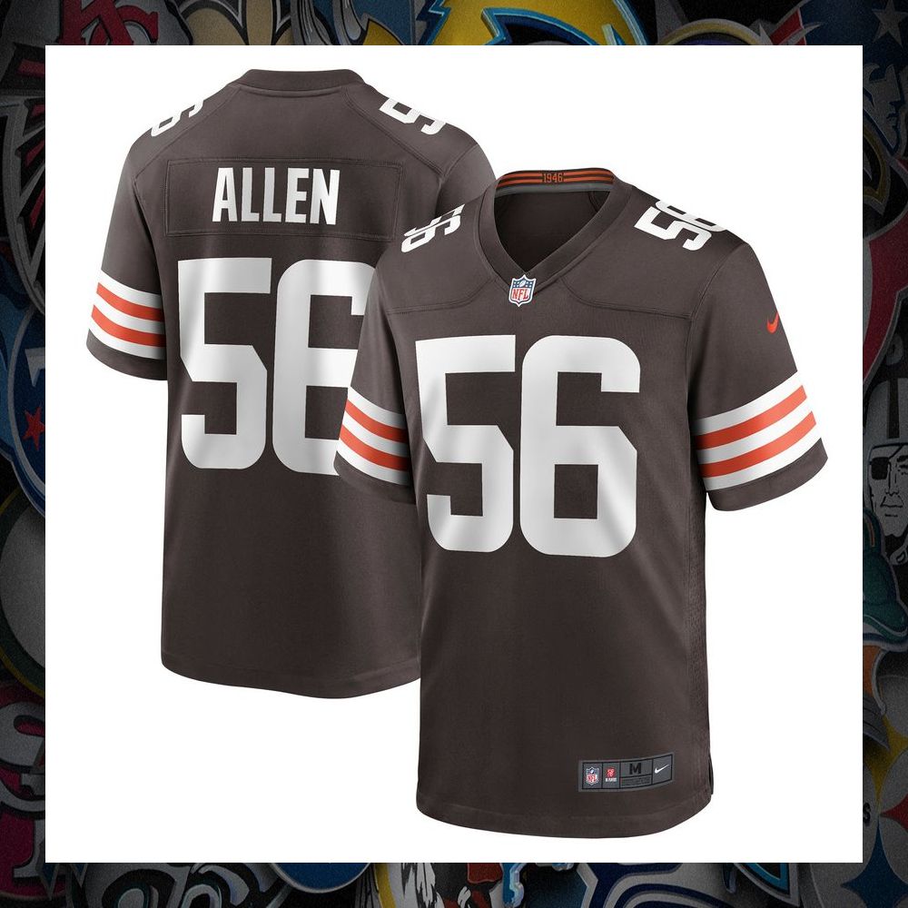 Dakota Allen Cleveland Browns Brown Football Jersey 8 Dakota Allen Cleveland Browns Brown Football Jersey word1