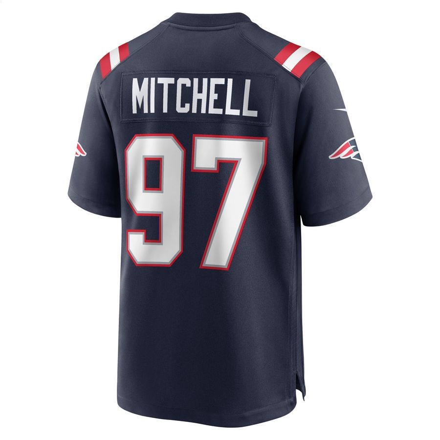 DaMarcus Mitchell New England Patriots Navy Football Jersey 3 DaMarcus Mitchell New England Patriots Navy Football Jersey word1