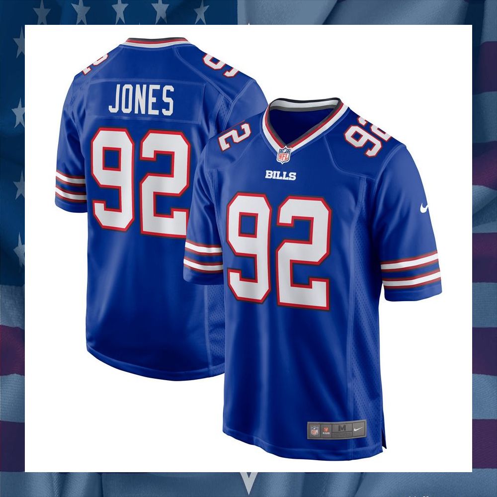 DaQuan Jones Buffalo Bills Royal Football Jersey 8 DaQuan Jones Buffalo Bills Royal Football Jersey word2