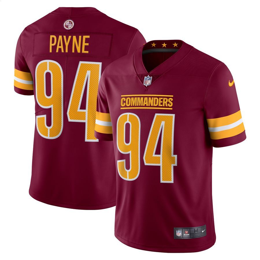 Da'Ron Payne Washington Commanders Vapor Limited Burgundy Football Jersey