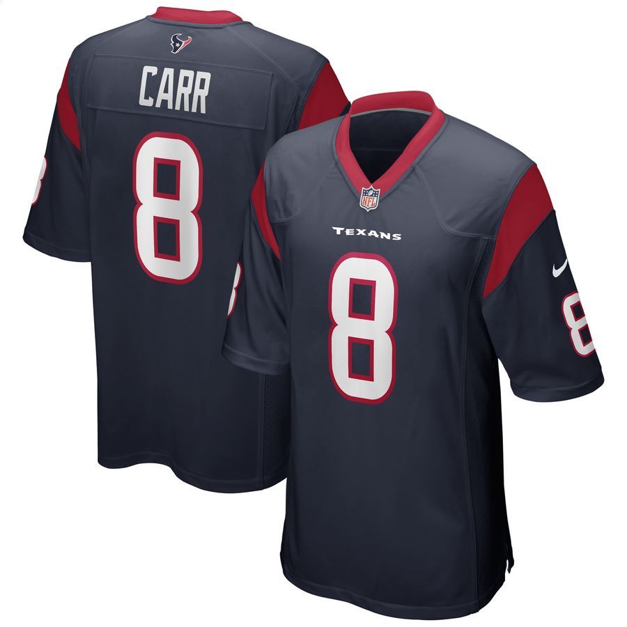 David Carr Houston Texans Retired Navy Football Jersey
