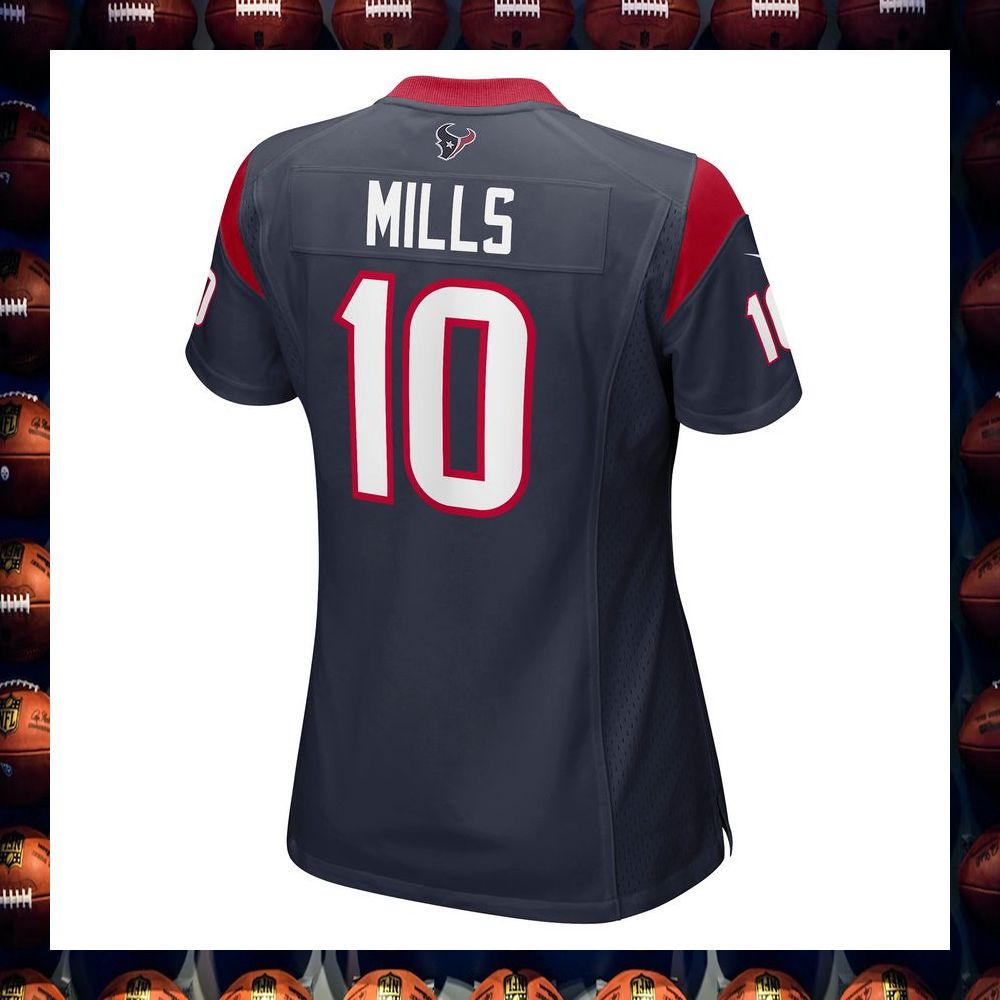 Davis Mills Houston Texans Women's Navy Football Jersey 3 Davis Mills Houston Texans Women's Navy Football Jersey word1