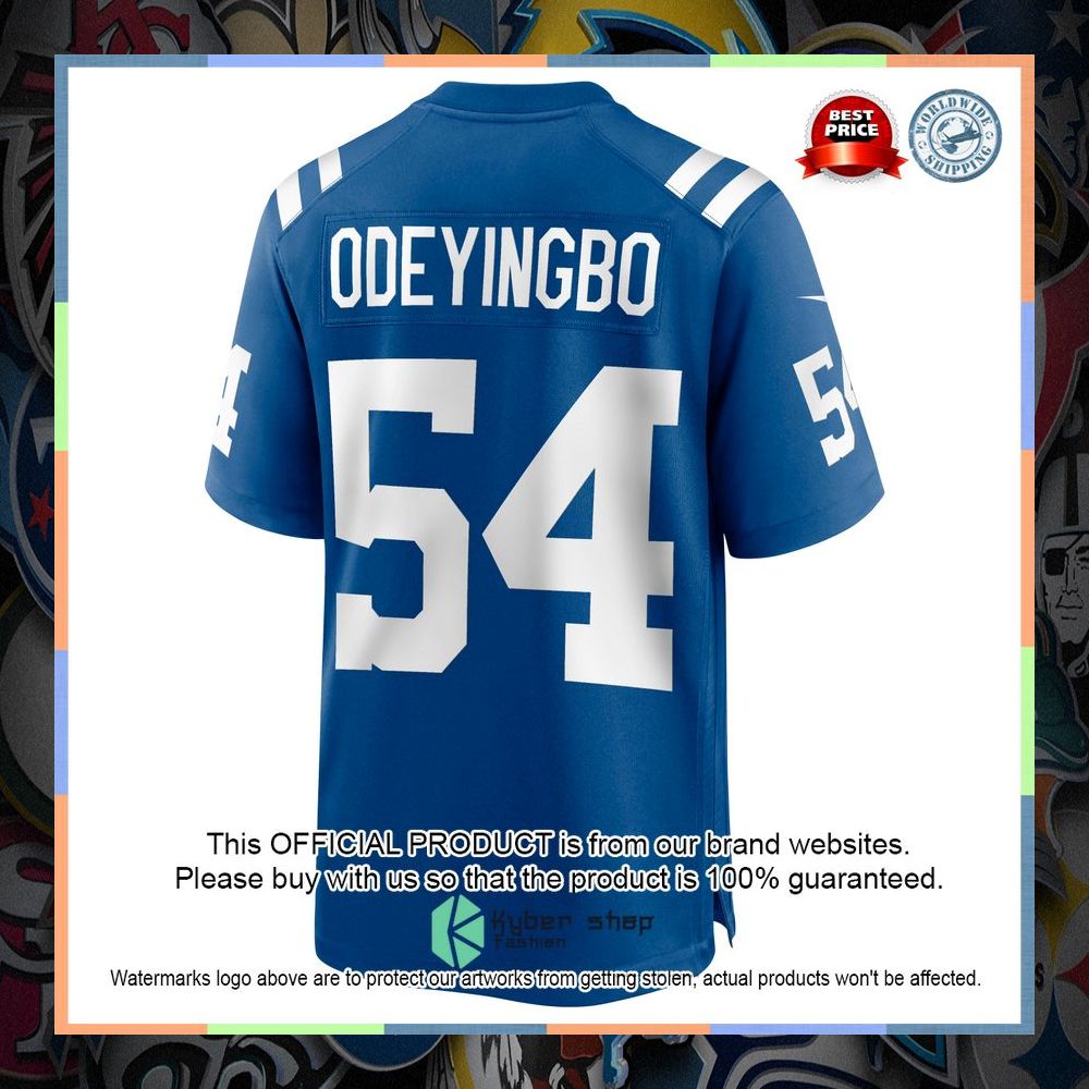 Dayo Odeyingbo Indianapolis Colts Royal Football Jersey 7 Dayo Odeyingbo Indianapolis Colts Royal Football Jersey word1