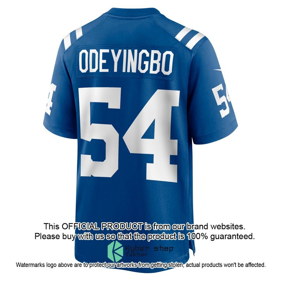 Dayo Odeyingbo Indianapolis Colts Royal Football Jersey 3 Dayo Odeyingbo Indianapolis Colts Royal Football Jersey word1
