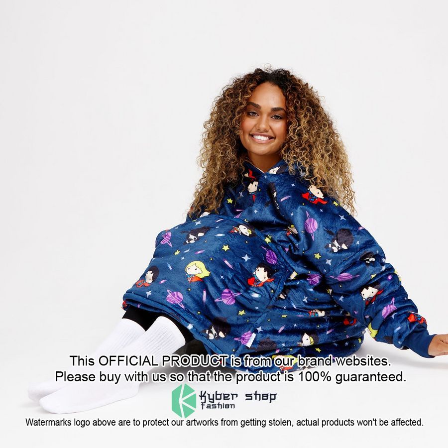 DC Chibi Space Oodie Blanket Hoodie word2
