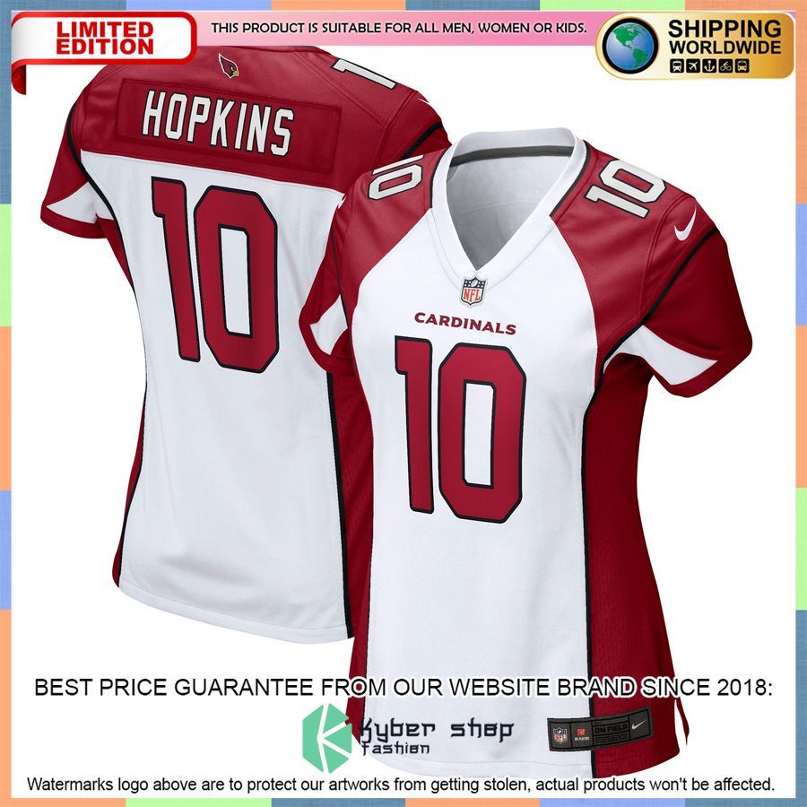 DeAndre Hopkins Arizona Cardinals Women's White Football Jersey