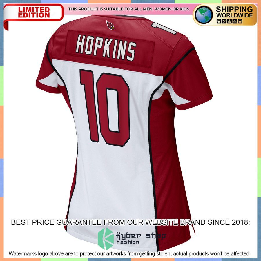 DeAndre Hopkins Arizona Cardinals Women's White Football Jersey 3 DeAndre Hopkins Arizona Cardinals Women's White Football Jersey word1