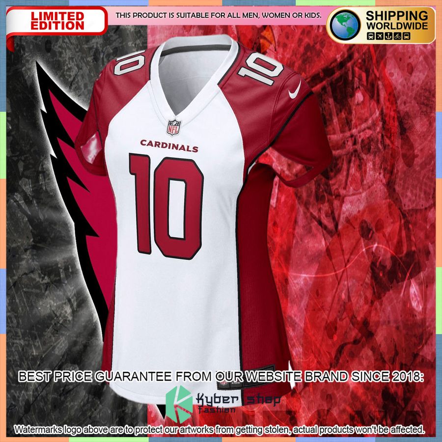 DeAndre Hopkins Arizona Cardinals Women's White Football Jersey 5 DeAndre Hopkins Arizona Cardinals Women's White Football Jersey word1