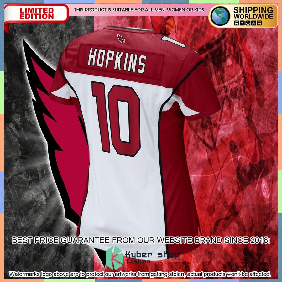 DeAndre Hopkins Arizona Cardinals Women's White Football Jersey 6 DeAndre Hopkins Arizona Cardinals Women's White Football Jersey word1