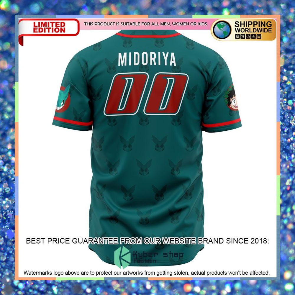 Deku My Hero Academia Baseball Jersey 6 Deku My Hero Academia Baseball Jersey word3