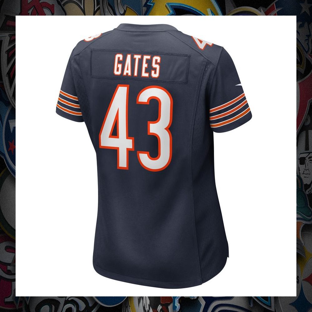 DeMarquis Gates Chicago Bears Navy Football Jersey 32 DeMarquis Gates Chicago Bears Navy Football Jersey word1