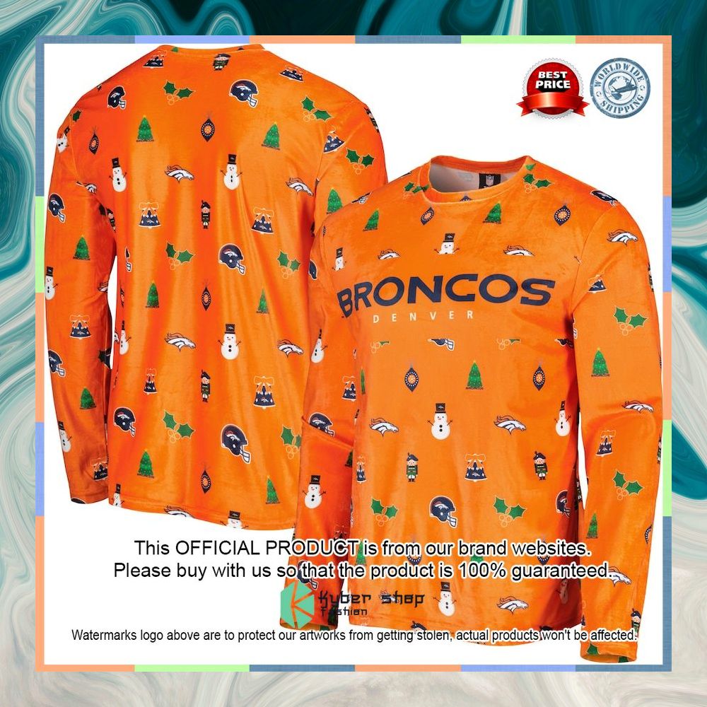 Denver Broncos FOCO Orange Sweater