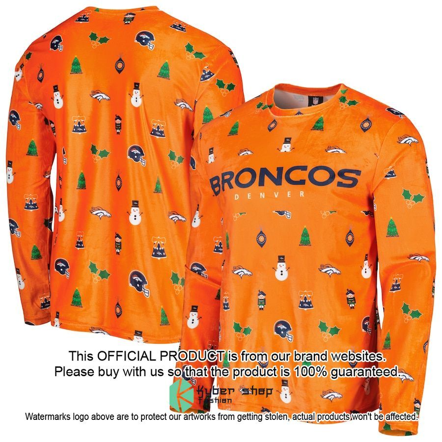 Denver Broncos FOCO Orange Sweater 4 Denver Broncos FOCO Orange Sweater word3