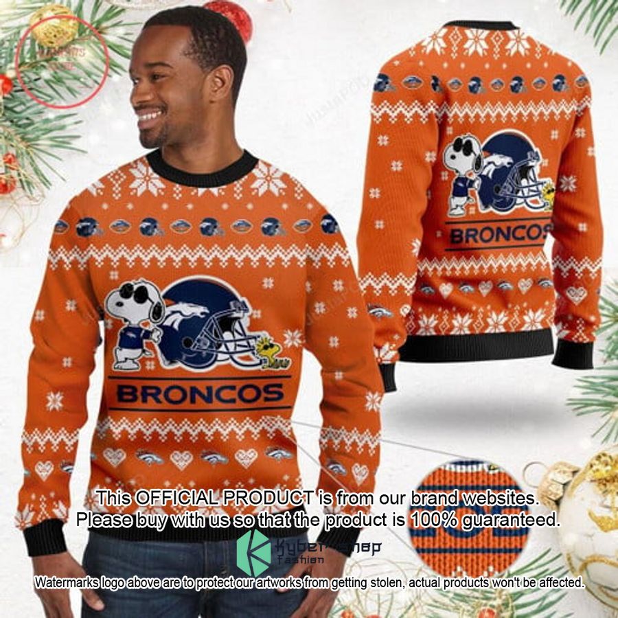 Denver Broncos Snoopy Christmas Sweater