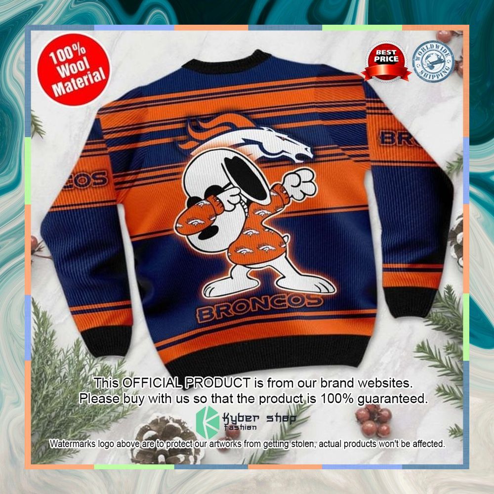 Denver Broncos Snoopy Dabbing Christmas Sweater 7 Denver Broncos Snoopy Dabbing Christmas Sweater word2