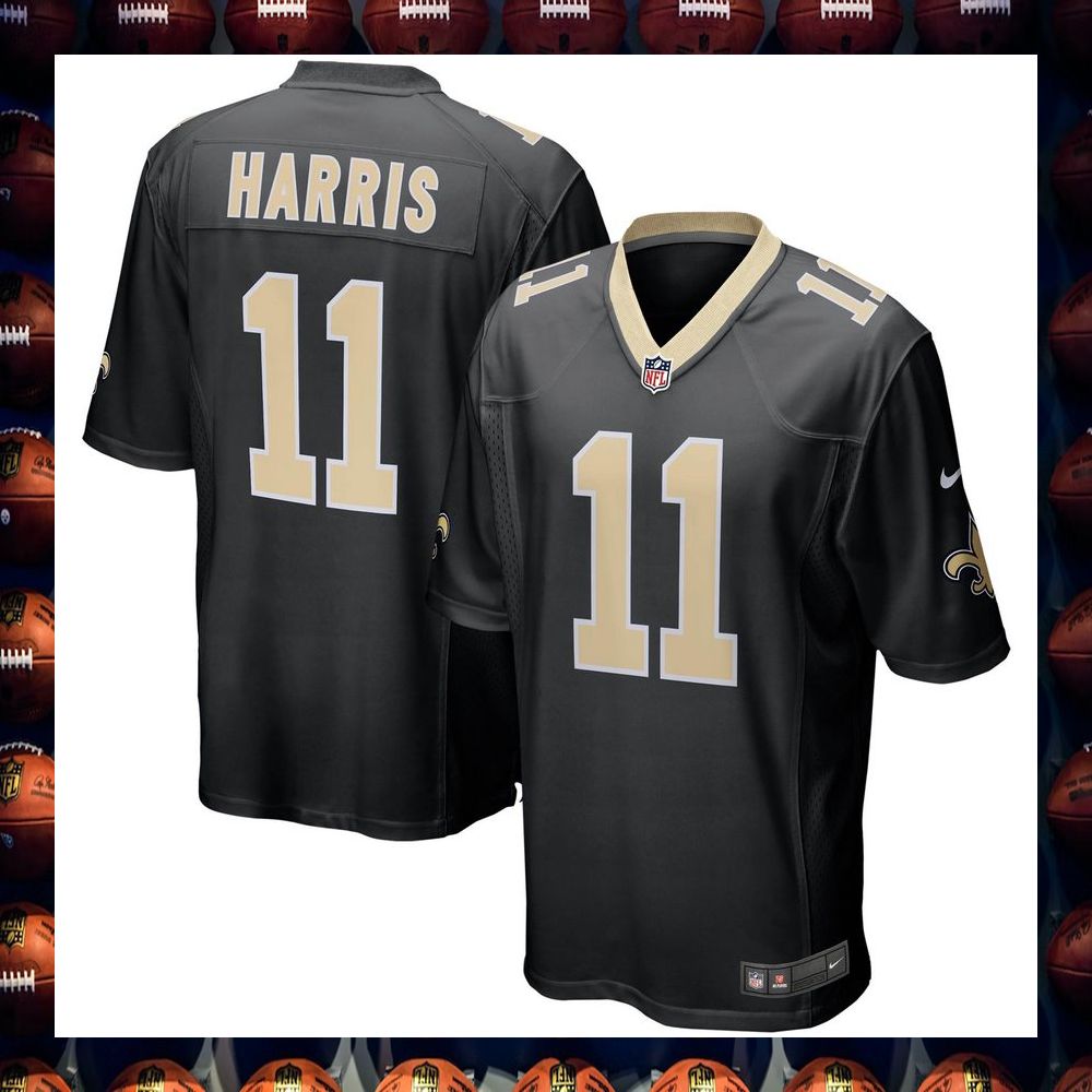Deonte Harris New Orleans Saints Black Football Jersey