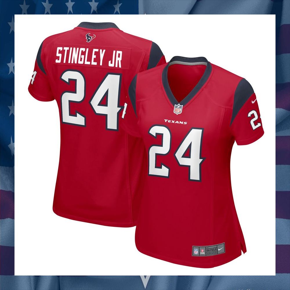 Derek Stingley Jr. Houston Texans Women's Red Football Jersey 8 Derek Stingley Jr. Houston Texans Women's Red Football Jersey word2