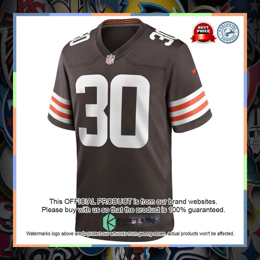 D'Ernest Johnson Cleveland Browns Brown Football Jersey 6 D'Ernest Johnson Cleveland Browns Brown Football Jersey word1