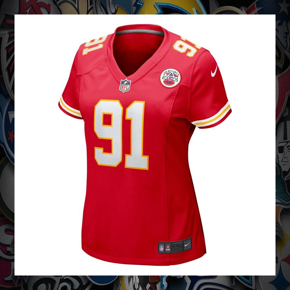 Derrick Nnadi Kansas City Chiefs Red Football Jersey 6 Derrick Nnadi Kansas City Chiefs Red Football Jersey word1