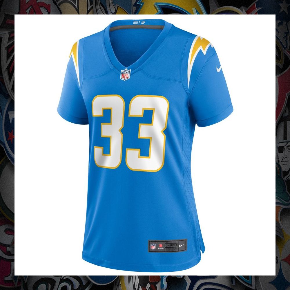 Derwin James Los Angeles Chargers Powder Blue Football Jersey 6 Derwin James Los Angeles Chargers Powder Blue Football Jersey word3