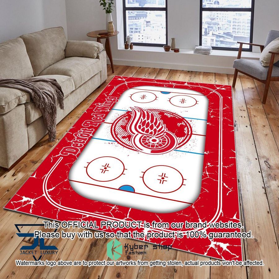 Detroit Red Wings NHL Rug