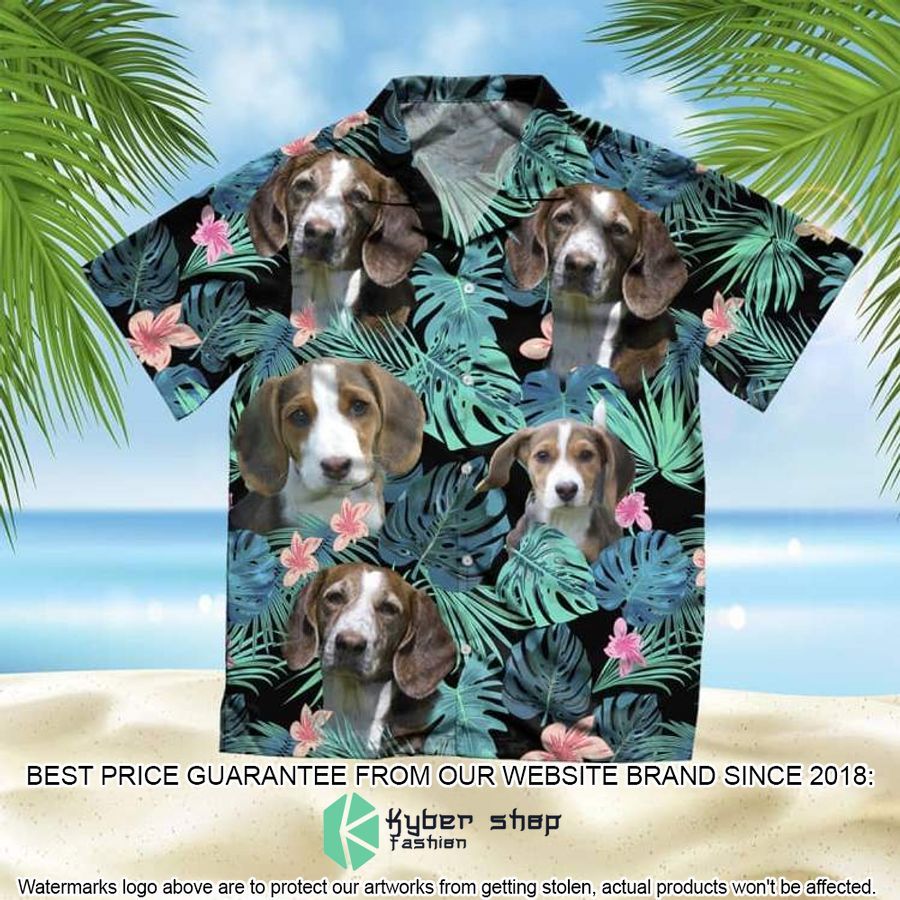 Deutsche Bracke Summer Leaves Hawaiian Shirt