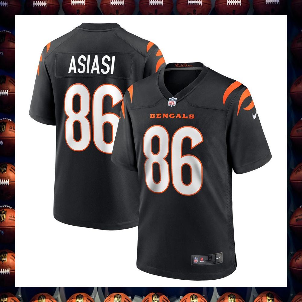 Devin Asiasi Cincinnati Bengals Black Football Jersey