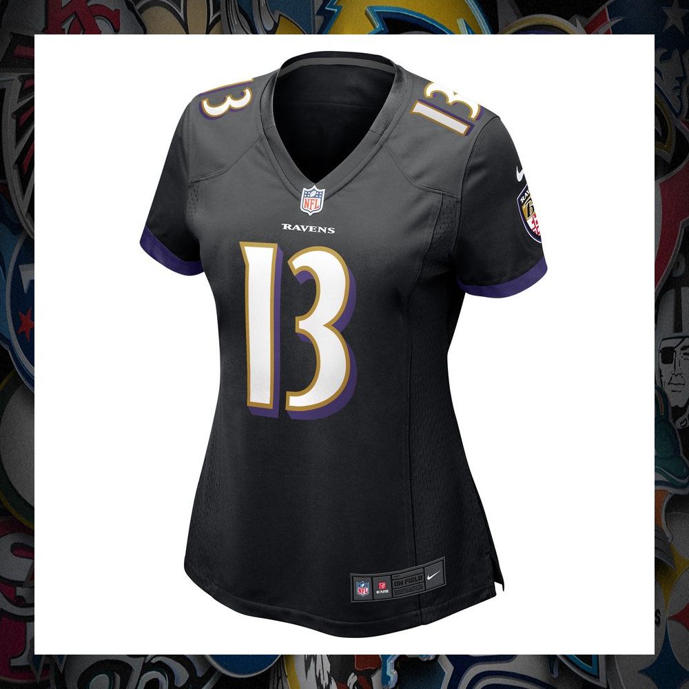 Devin Duvernay Baltimore Ravens Black Football Jersey 6 Devin Duvernay Baltimore Ravens Black Football Jersey word3