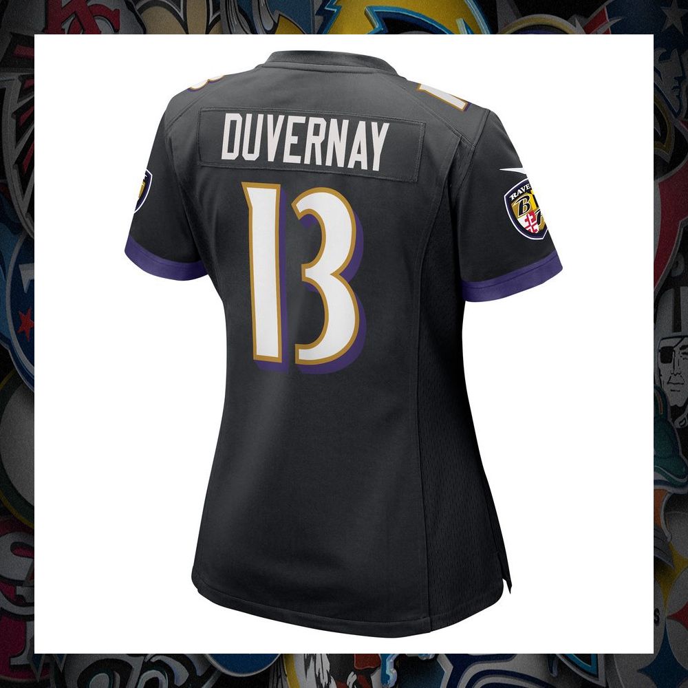 Devin Duvernay Baltimore Ravens Black Football Jersey 7 Devin Duvernay Baltimore Ravens Black Football Jersey word3