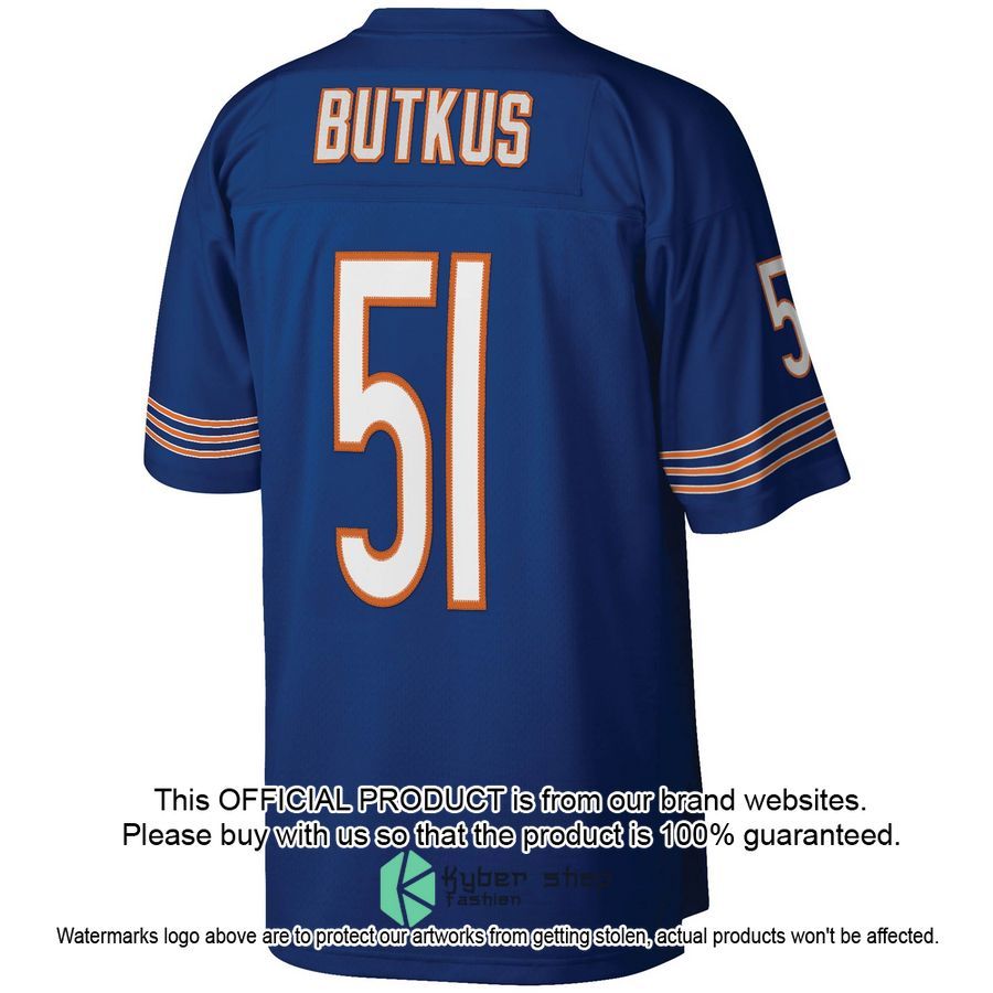Dick Butkus Chicago Bears Mitchell & Ness Legacy Replica Navy Football Jersey 3 Dick Butkus Chicago Bears Mitchell & Ness Legacy Replica Navy Football Jersey word2