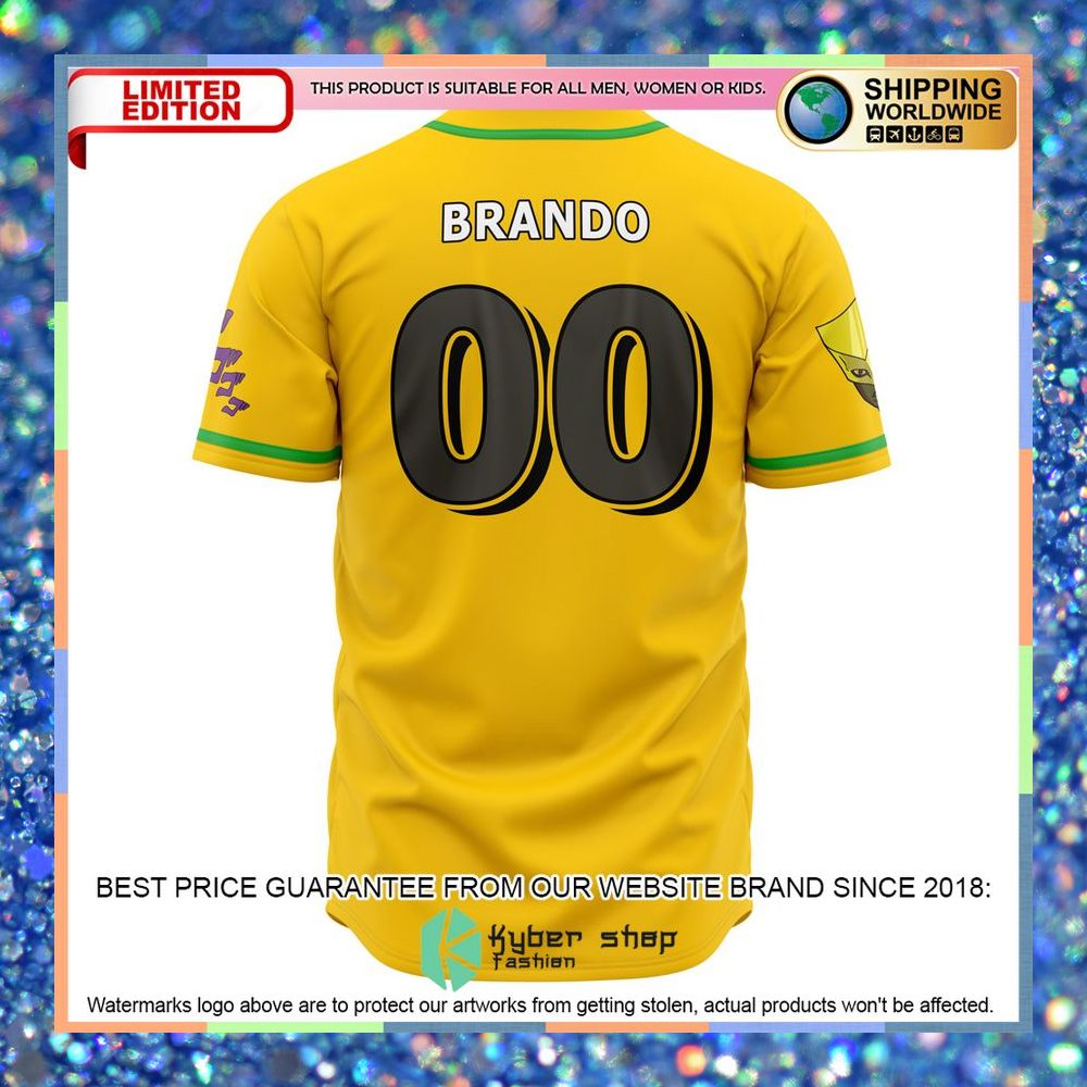 Dio Jojos Bizarre Adventure Baseball Jersey 6 Dio Jojos Bizarre Adventure Baseball Jersey word2