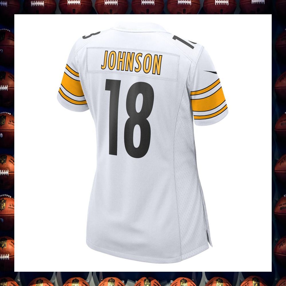 Diontae Johnson Pittsburgh Steelers Women's White Football Jersey 3 Diontae Johnson Pittsburgh Steelers Women's White Football Jersey word2