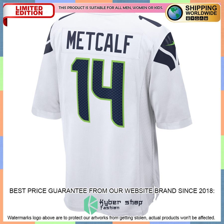 DK Metcalf Seattle Seahawks White Football Jersey 35 DK Metcalf Seattle Seahawks White Football Jersey word3