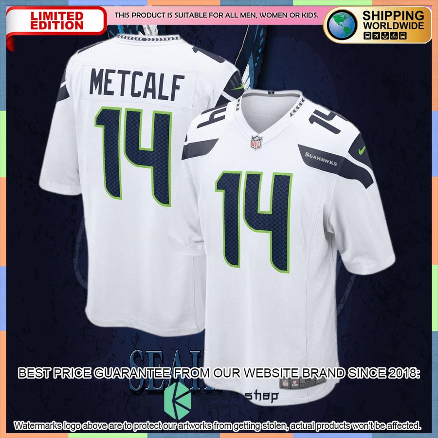 DK Metcalf Seattle Seahawks White Football Jersey 36 DK Metcalf Seattle Seahawks White Football Jersey word3
