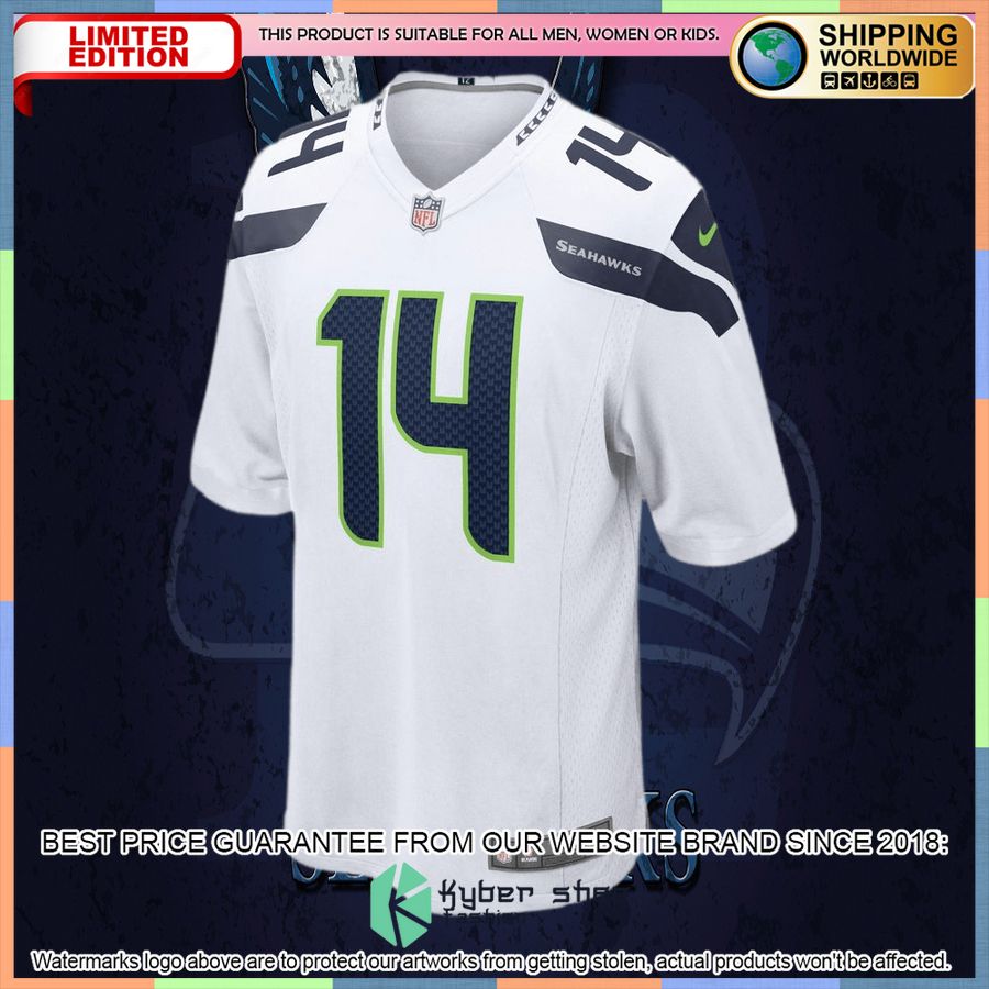 DK Metcalf Seattle Seahawks White Football Jersey 37 DK Metcalf Seattle Seahawks White Football Jersey word3